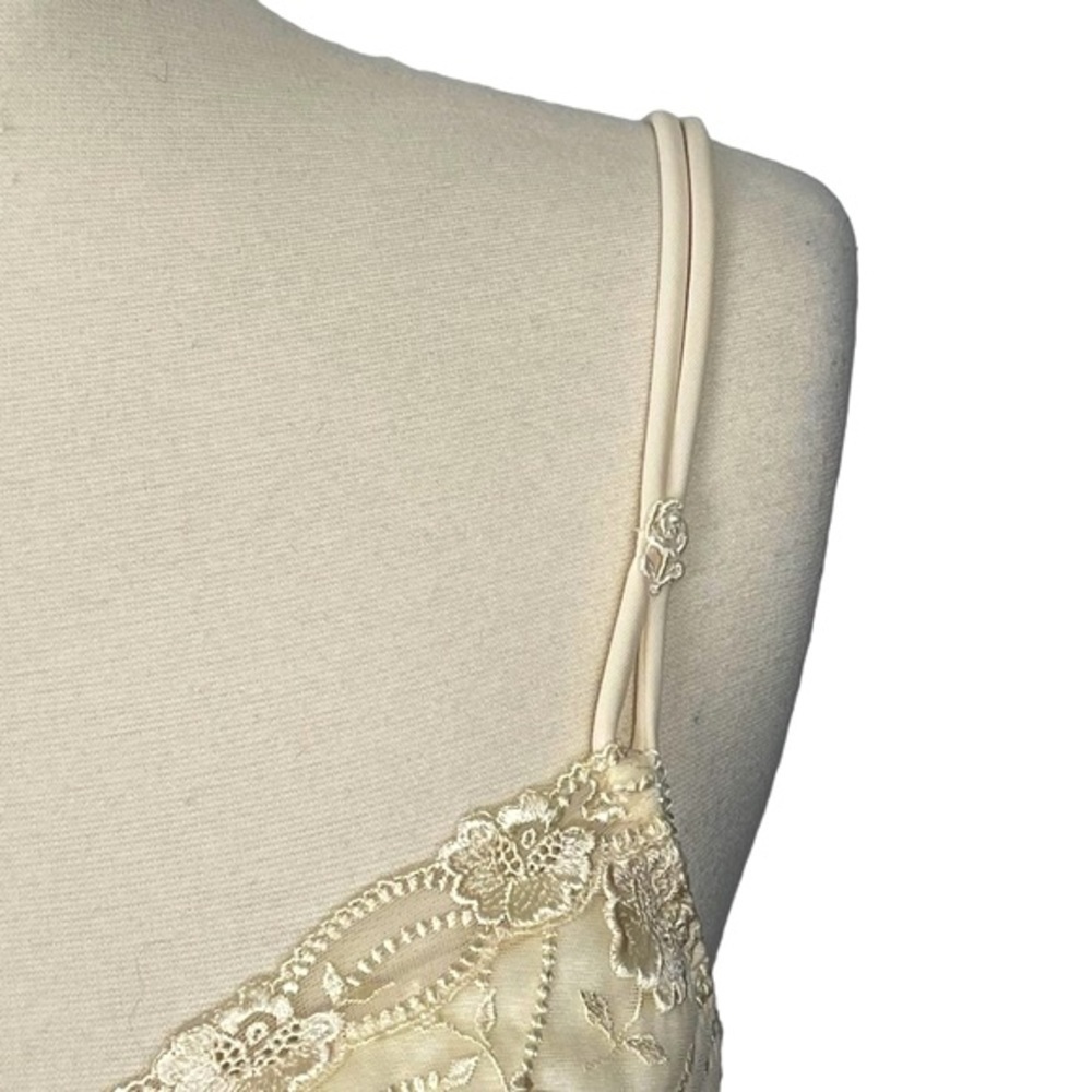 RARE NWT VTG 90s Y2K La Perla Bridal Ivory Lace Bustier Corset 36B Garter Straps - Picture 5 of 15